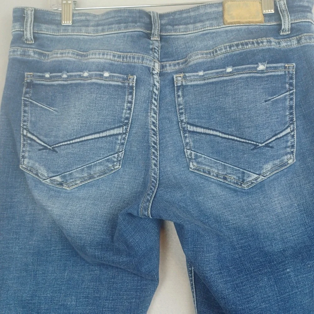 BKE Payton Jeans Womens 31 (fits 34X24) Mid RiseUniversal Fit Straight Leg